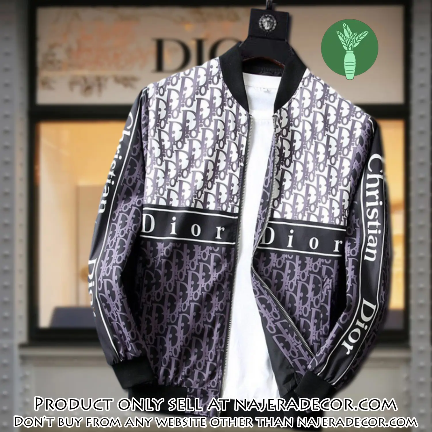 Dior luxury brand varsity zipper jacket vst1067 njr3737786